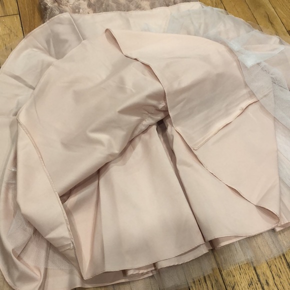 AIDAN MATTOX sequence bodice/Toole dress in blush pink. Size 2 - Picture 8 of 14